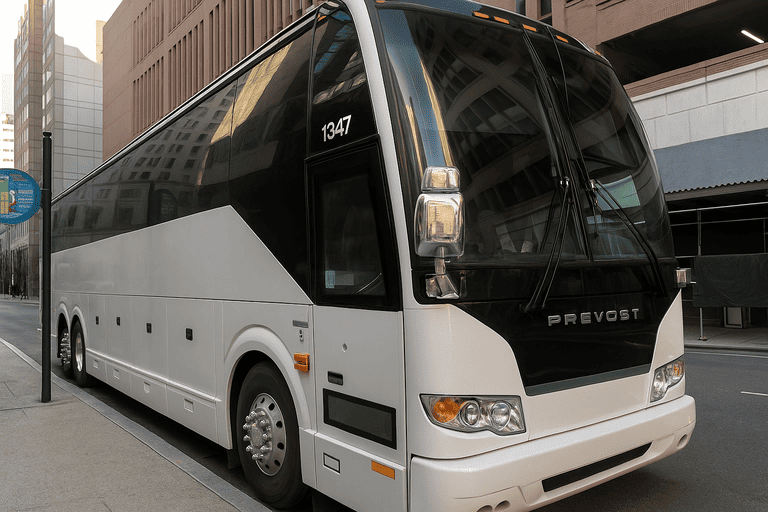a Charter Bus Rental South Jordan coach bus